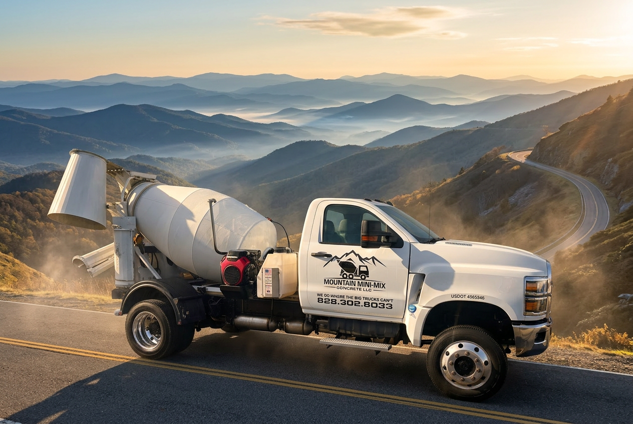 Mountain Mini-Mix 4x4 mixer truck
